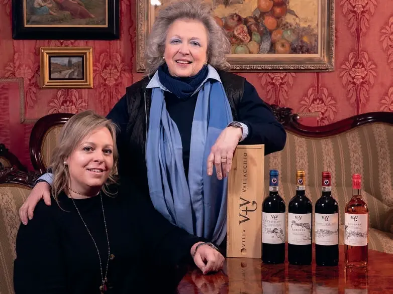 Cristiana Benucci en Alberta Caini derde en tweede generatie van wijndomein Villa Vallacchio uit de Chianti Classico Toscane