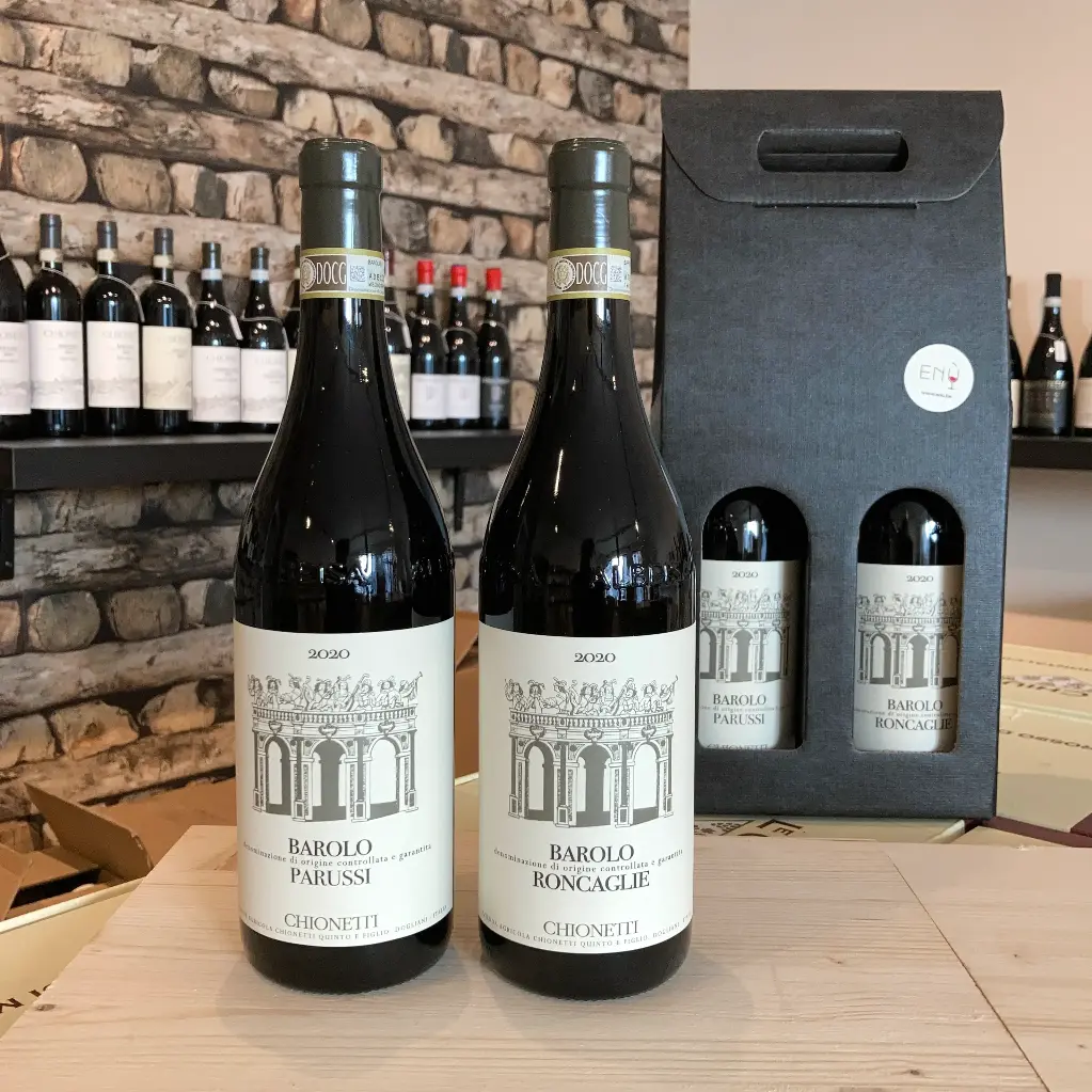 Geschenkpakket Barolo Parussi en Barolo Roncaglie