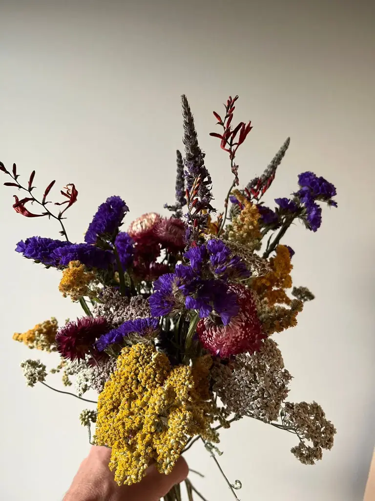 Winter Focus droogbloemen boeket paard&bloem