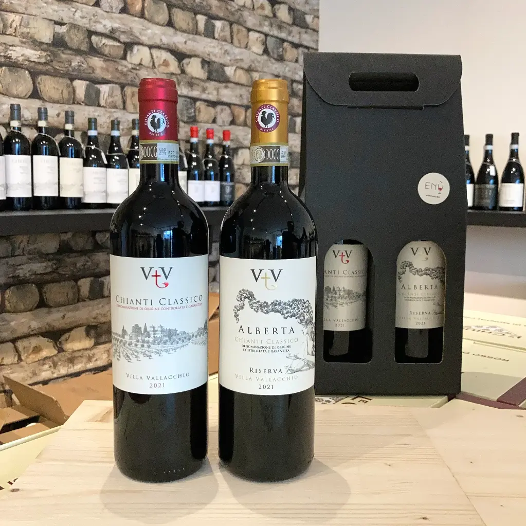 Geschenkpakket Chianti Classico en Chianti Classico Riserva