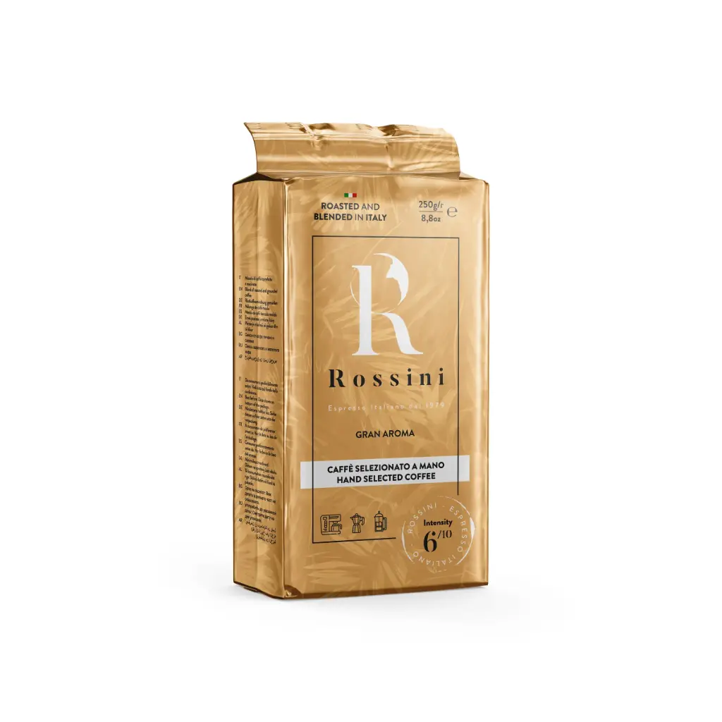 Gran Aroma ambachtelijke koffie uit Piemonte gemalen 250g