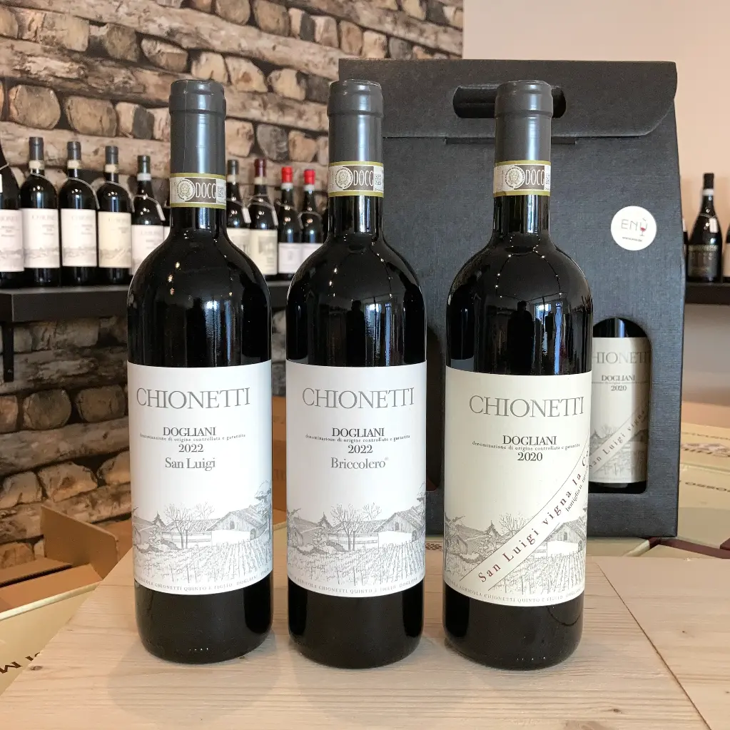 Gift set of Dolcetto wines from Piemonte