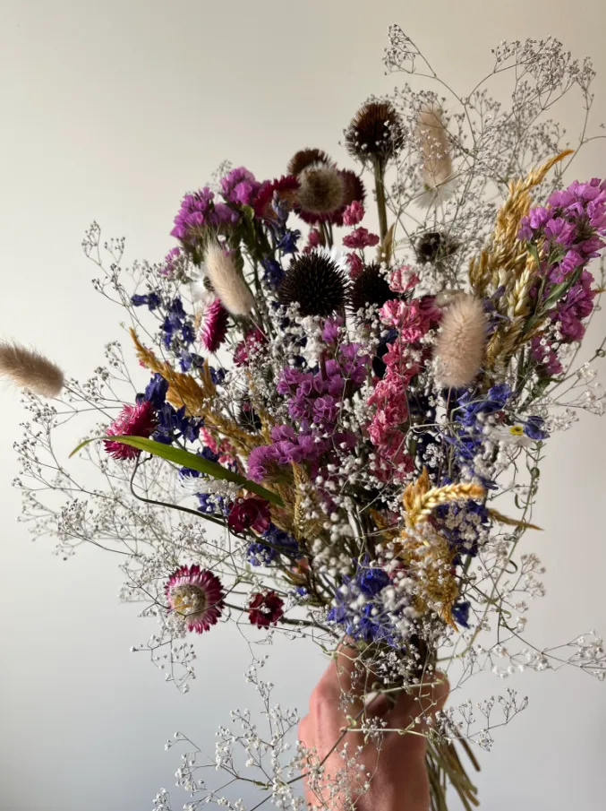 Dreamy droogbloemen boeket paard&bloem