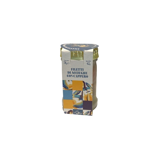 [ACCIUCAPP-80] Ansjovisfilets met kappertjes 80g
