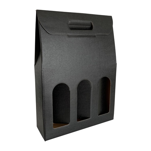 [GD3FLES] Geschenkdoos 3 flessen zwart