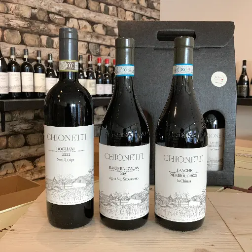 Geschenkpakket rode wijnen uit Piemonte: Barbera, Dolcetto en Nebbiolo
