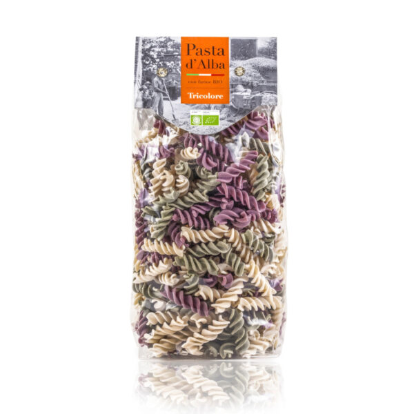 Fusilli tricolore harde tarwe met spinazie en rode biet 500g